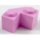 LEGO kocka 2x2 csapott sarokkal, világos rózsaszín (87620)